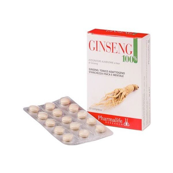 pharmalife research ginseng 100% integratore alimentare 60 compresse