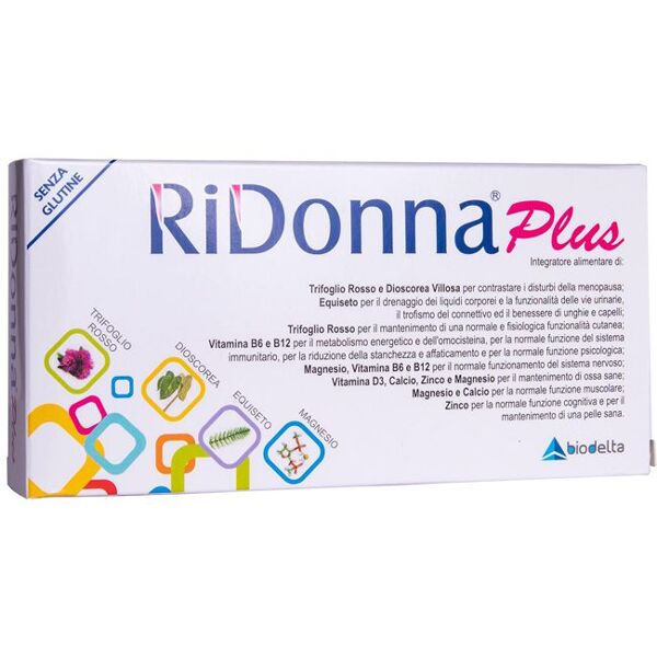 biodelta ridonna plus integratore menopausa 30 compresse