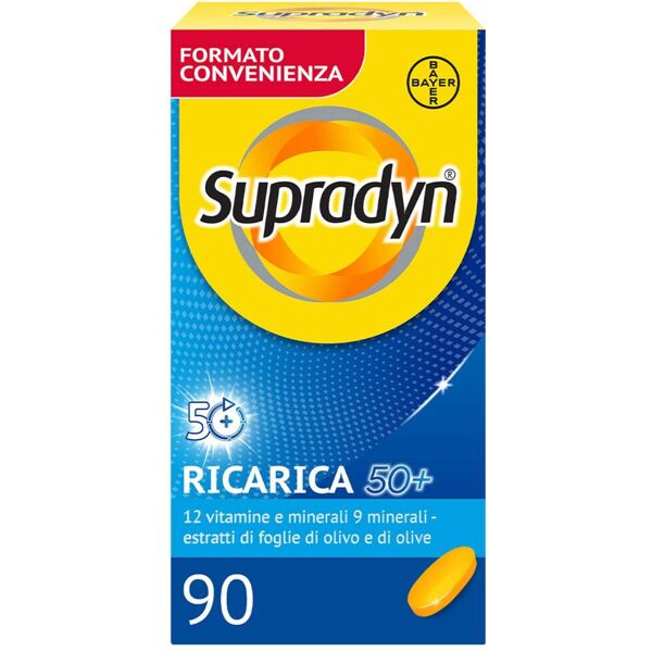 supradyn ricarica 50+ integratore vitamine e minerali con antiossidanti 90 compresse