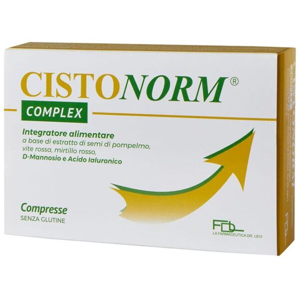 la farmaceutica dr levi cistonorm complex integratore trattamento cistite 20 compresse