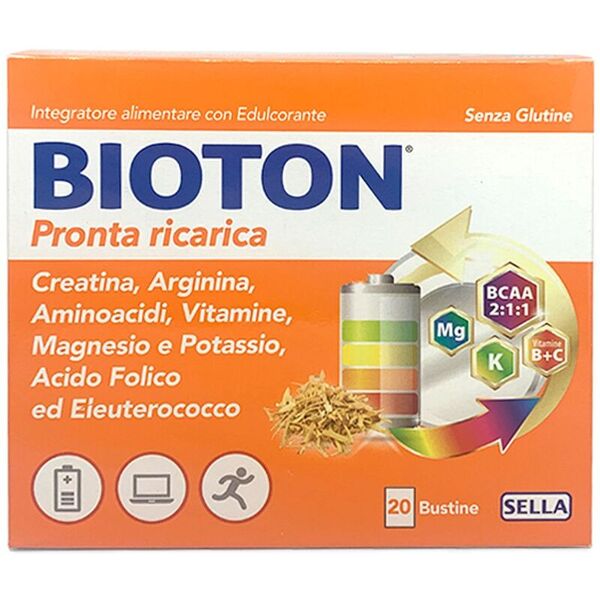 bioton pronta ricarica integratore con creatina 20 bustine