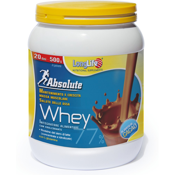 longlife absolute whey cacao integratore sport  500g