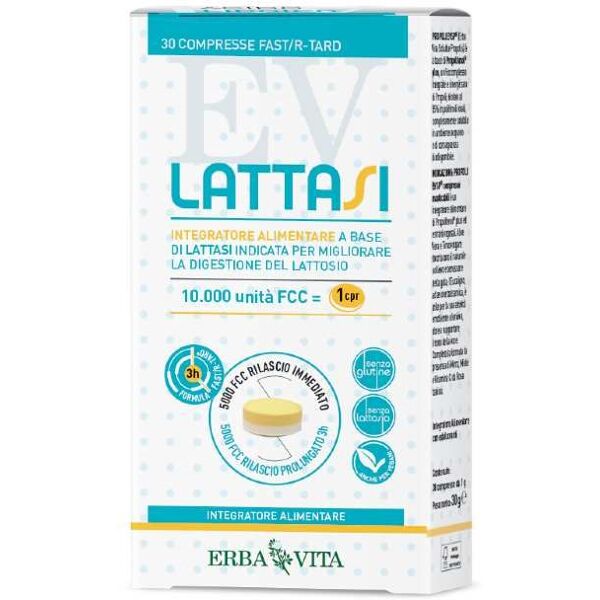 erba vita lattasi integratore intolleranza al lattosio 30 compresse