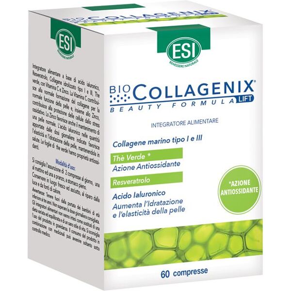 esi biocollagenix beauty formula fit integratore antiossidante 60 compresse