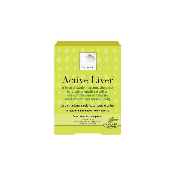 new nordic active liver integratore funzione epatica 60 compresse