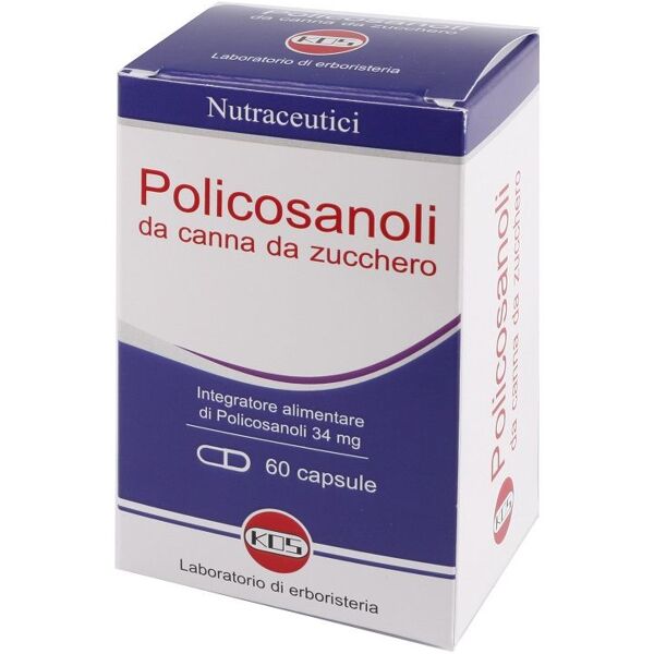 kos - laboratorio di erboristeria policosanoli integratore controllo colesterolo 60 capsule