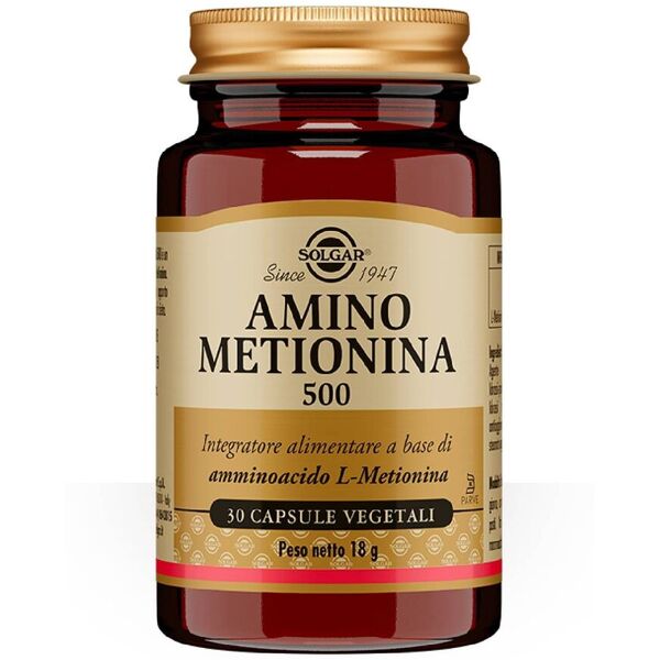 solgar amino metionina 500 integratore di aminoacidi 30 capsule vegetali