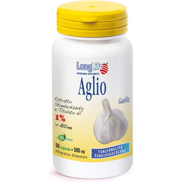 longlife aglio 500mg integratore colesterolo trigliceridi 60 capsule