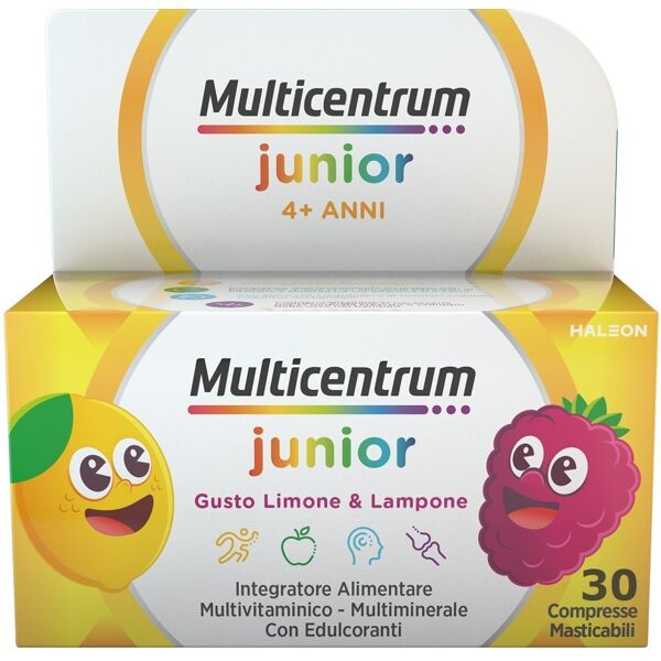 multicentrum junior integratore alimentare vitamine bambini 4+ vitamina d3 vitamina c ferro 30 compresse