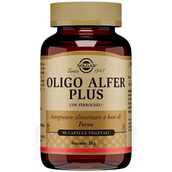 solgar oligo alfer plus integratore ferro 90 capsule vegetali