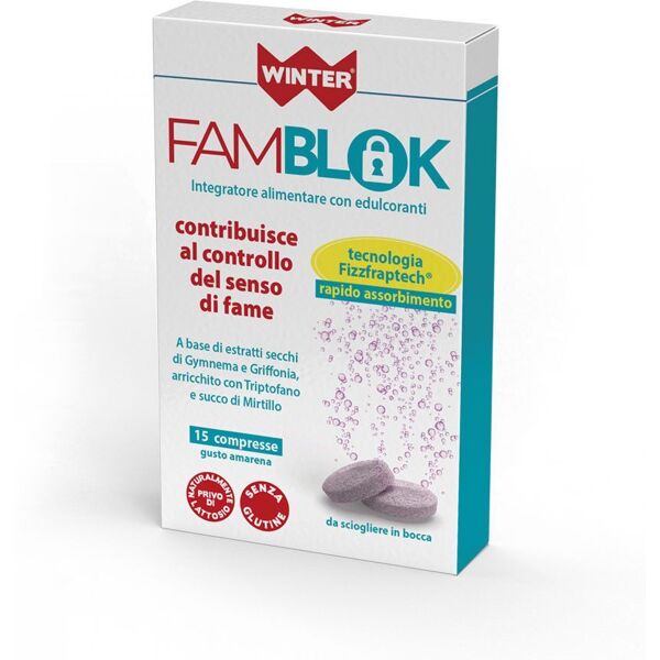 general dietetics pharma winter famblock integratore controllo fame 15 compresse