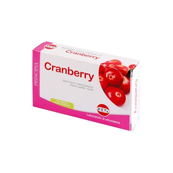 kos - laboratorio di erboristeria cranberry estratto secco integratore ritenzione idrica 30 capsule