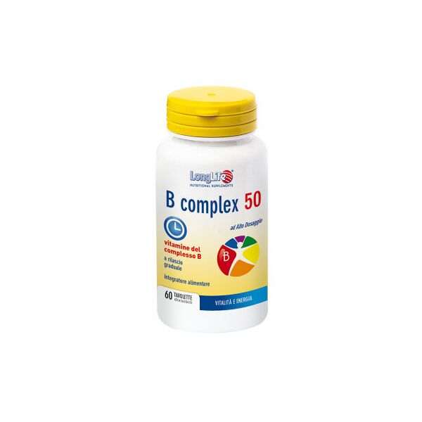 longlife b complex 50 integratore vitamina b 60 tavolette