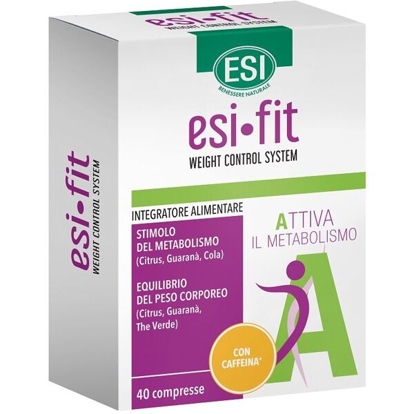 esi fit attiva intregratore controllo del peso con caffeina 40 compresse