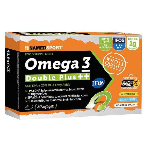 named sport omega 3 double plus++ integratore cuore 30 soft gel