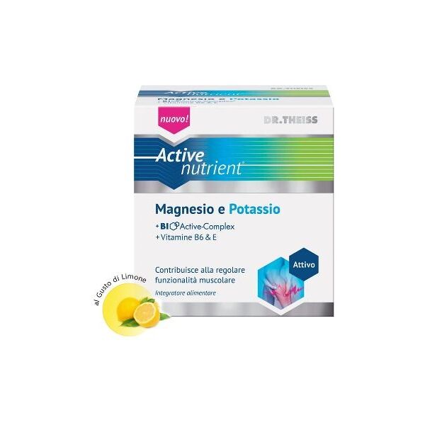 active nutrient magnesio potassio integratore limone 20 bustine