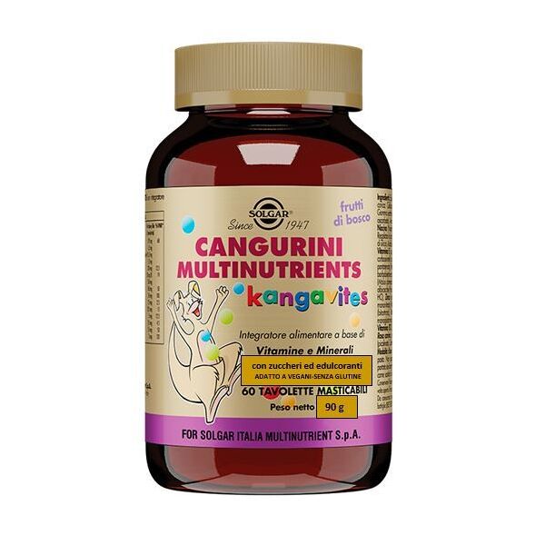 solgar cangurini multinutrients integratore di vitamine 60 tavolette