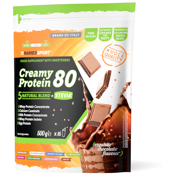 named sport creamy protein 80 gusto exquisite chocolate 500g