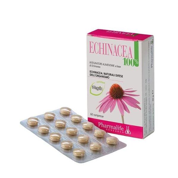 pharmalife research echinacea 100% integratore difese immunitarie 60 compresse