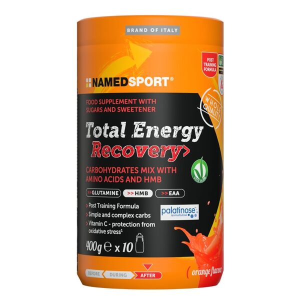 named sport total energy recovery integratore sport orange 400g