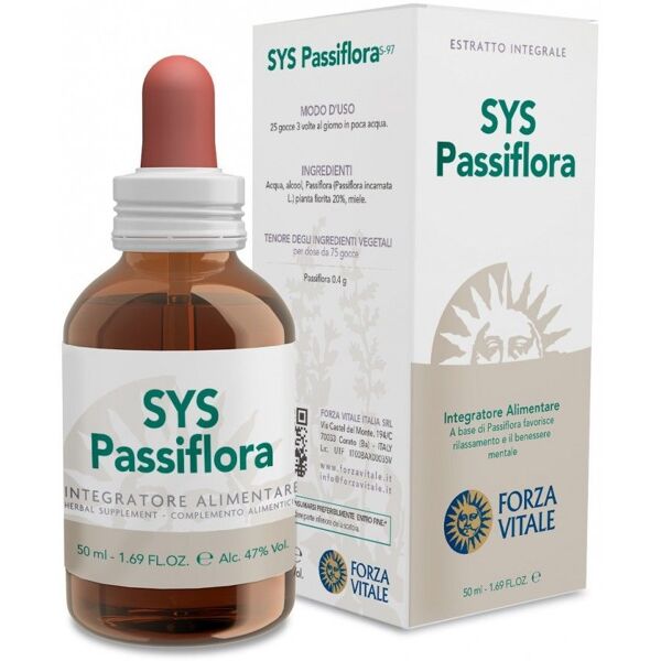 forza vitale sys passiflora gocce integratore alimentare 50ml