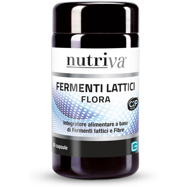 nutriva flora integratore fermenti lattici fibre 50 compresse