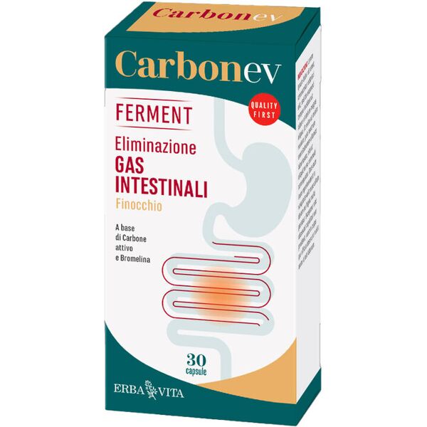 erba vita carbonev ferment benessere intestinale 30 capsule