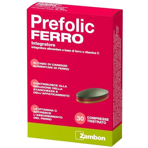 zambon prefolic integratore ferro 30 compresse