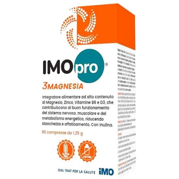 i.m.o. imopro 3 magnesia integratore sistema nervoso 90 compresse