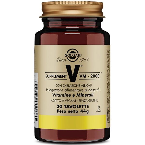 solgar supplement vm 2000 integratore vitamine minerali 30 tavolette