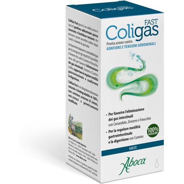 planta medica aboca coligas fast integratore salute intestinale 75ml