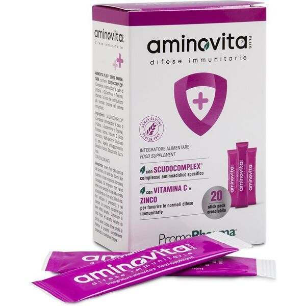 promopharma aminovita plus difese 20 stick orosolubili