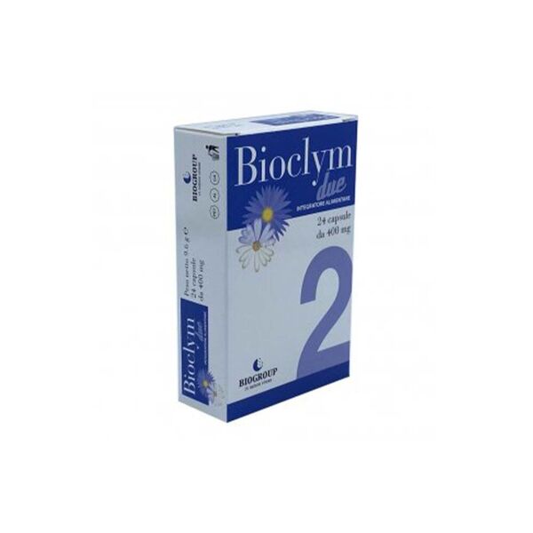 biogroup bioclym due integratore menopausa 24 capsule