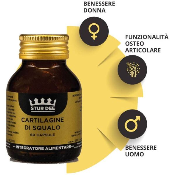 stur dee cartilagine di squalo integratore 60 capsule