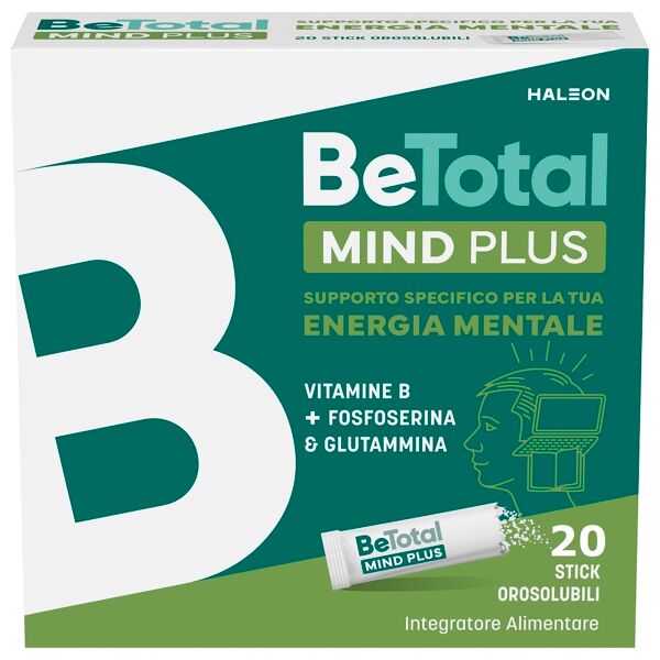 be-total mind plus integratore alimentare vitamina b fosfoserina glutammina stanchezza mentale 20 bustine
