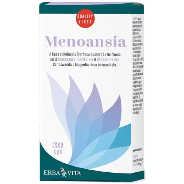 erba vita menoansia integratore benessere mentale 30 capsule