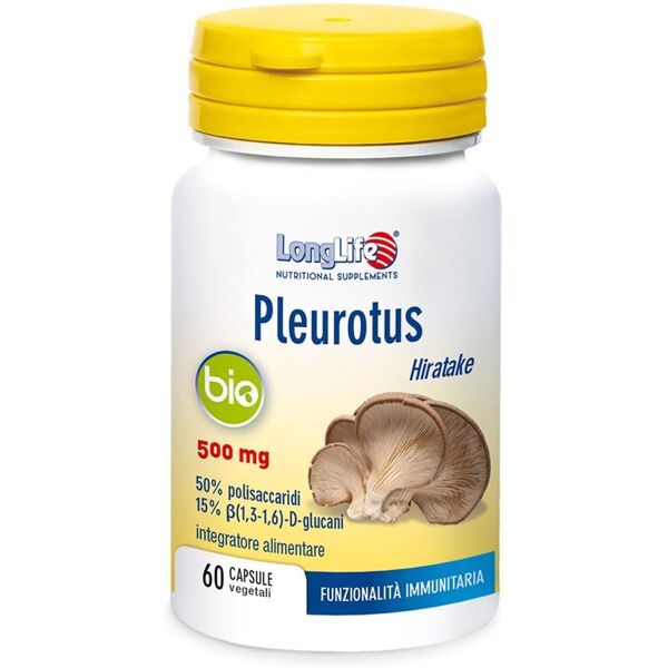 longlife pleurotus bio integratore difese immunitarie 60 capsule