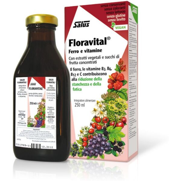 salus haus floravital succo di vitamine e minerali 250ml