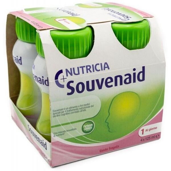 nutricia souvenaid fragola cluster alimento speciale 4 x 125ml