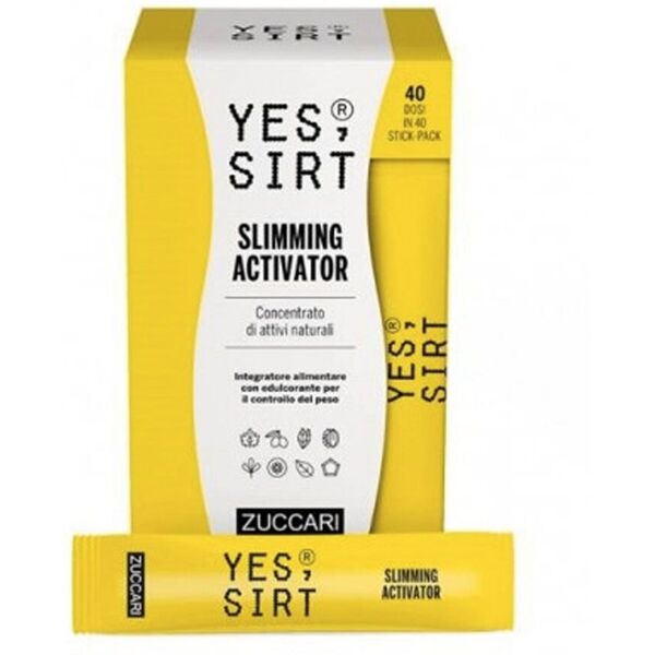 zuccari yes sirt slimming activator integratore controllo del peso 40 stick pack