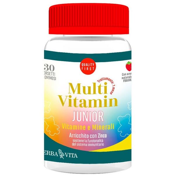 erba vita multi vitamin junior integratore multivitaminico 30 confetti gommosi