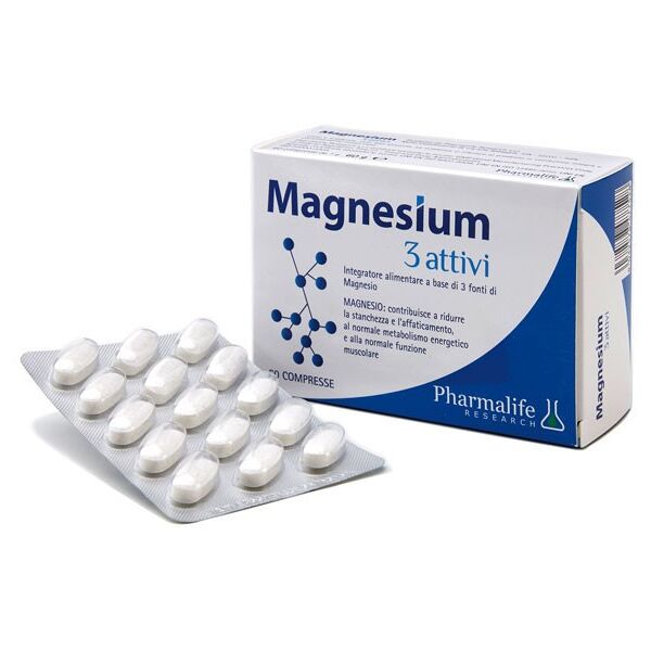 pharmalife research magnesium 3 attivi integratore alimentare 60 compresse