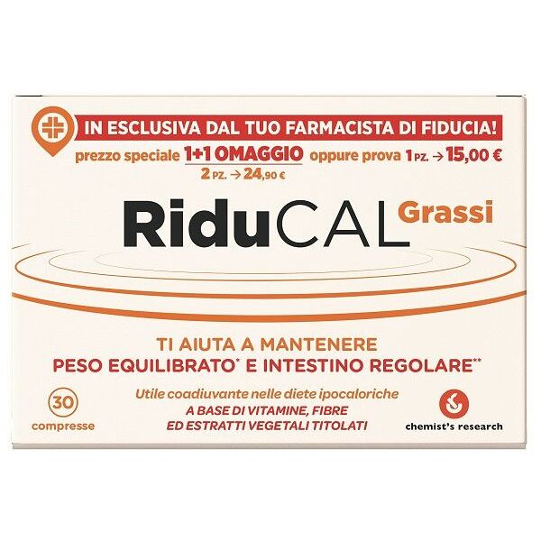 riducal grassi integratore metabolico 30 compresse