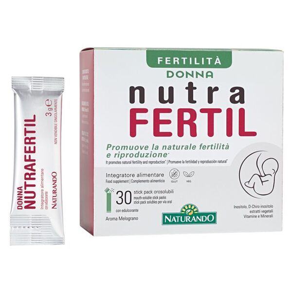 naturando nutrafertil integratore fertilità donna 30 stick pack
