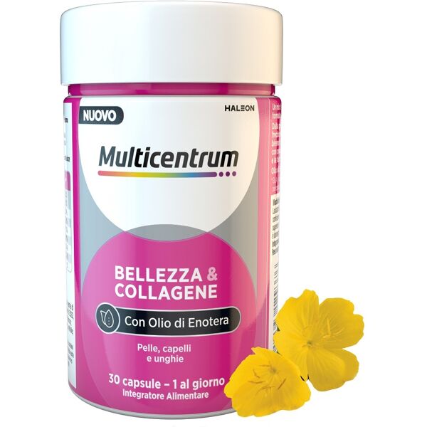 multicentrum bellezza e collagene integratore pelle, capelli e unghie 30 capsule