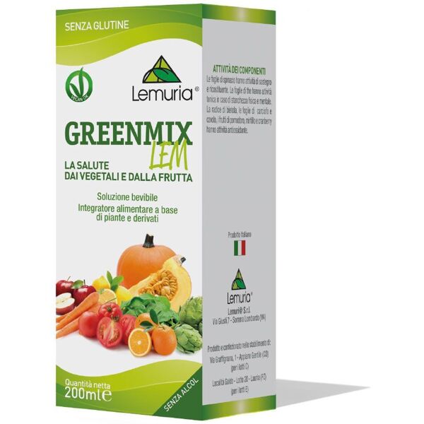 lemuria greenmix lem integratore antiossidante 200ml