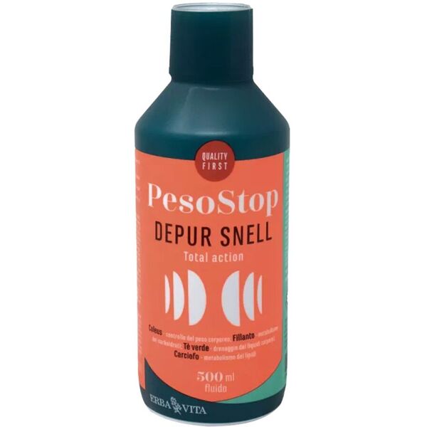 erba vita peso stop depur snell integratore depurativo 500ml