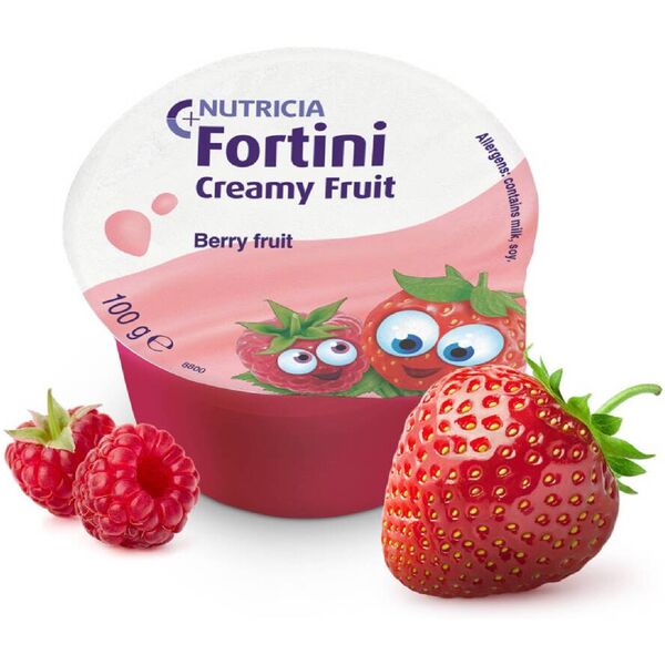 nutricia fortini creamy fruit multi fibre frutti rossi 4x100g