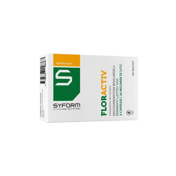 syform srl syform floractiv integratore fermenti lattici 20 capsule