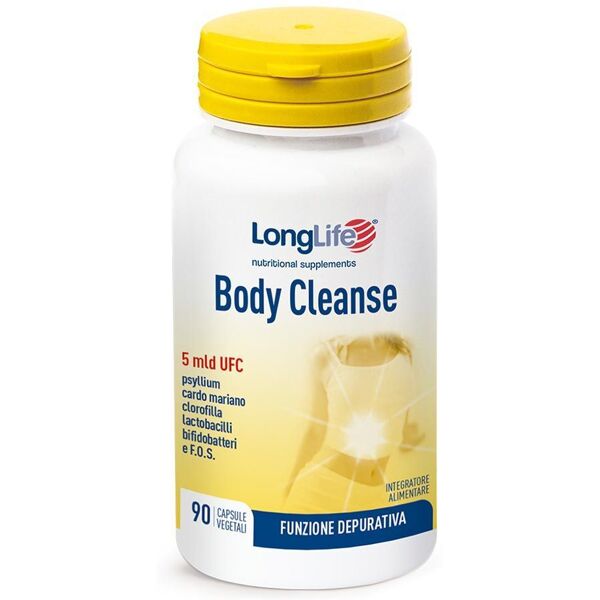 longlife body cleanse integratore depurativo 90 capsule